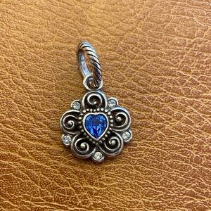 Brighton Birthstone Blue Charm Swarovski Crystal heart